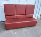 1 stuk horeca restaurantbank wandbank rood kunstleder 175 cm, Ophalen, Zo goed als nieuw, Eén, Leer