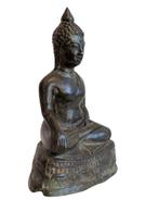 Thaise bronzen Boeddha in Bhumisparsha-mudra, Ophalen of Verzenden, Gebruikt