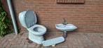 Sphinx Toilet, Wastafel & Planchet - Grijs, Doe-het-zelf en Verbouw, Sanitair, Verzenden, Gebruikt, Toilet