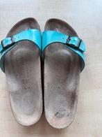 Blauwe Birkenstock slippers, Slippers, Blauw, Ophalen of Verzenden, Gedragen