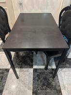 IKEA eettafel met 4 barok stoelen, Ophalen, Strak, 100 tot 150 cm, 50 tot 100 cm