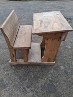 Schoolbank /Lessenaar zeer oud, Ophalen, Gebruikt