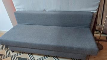 ÄLVDALEN3-seat sofa-bed, Knisa grey-beige beschikbaar voor biedingen