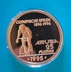 25 Florin 1995 Aruba, Olympische Spelen, ZONDER RINGEN, Verzenden, Koningin Beatrix, Overige waardes, Losse munt