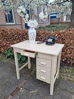 Vintage bureau met ladeblok, desk, schrijftafel, lessenaar, Ophalen, Gebruikt