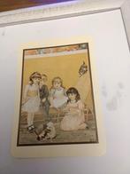 KINDEREN BIJ SPELENDE POESJES, Ophalen of Verzenden, Voor 1920, Kinderen