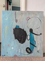Olieverf op linnen, Antiek en Kunst, Kunst | Schilderijen | Abstract, Ophalen