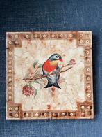 Vintage Wandtegel met Vogel, Antiek en Kunst, Ophalen