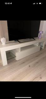 Hoogglans Wit TV Meubel - Zo Goed Als Nieuw!, Ophalen, 150 tot 200 cm, Minder dan 100 cm, 25 tot 50 cm