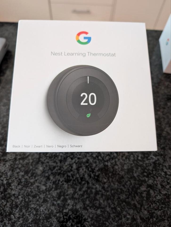 Nest Learning Thermostat - Slimme Thermostaat, Doe-het-zelf en Verbouw, Thermostaten, Nieuw, Slimme thermostaat, Ophalen