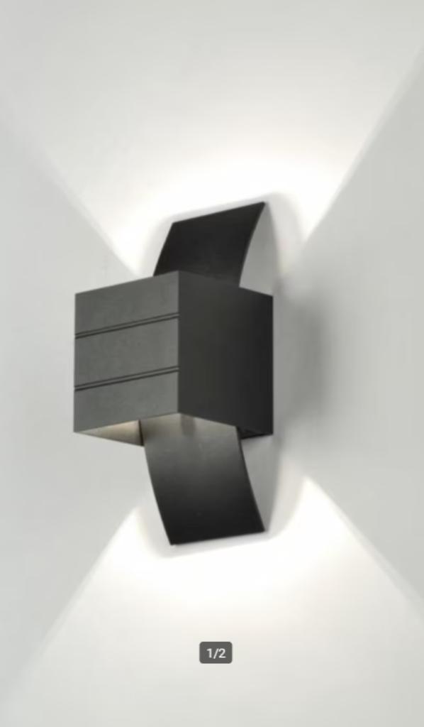 Lumidora nacht / Wandlamp - LOUA - G9 - Zwart set van 2, Huis en Inrichting, Lampen | Wandlampen, Nieuw, Metaal, Ophalen of Verzenden