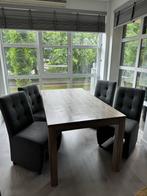licht eiken tafel 160x90, Huis en Inrichting, Tafels | Eettafels, Ophalen, 50 tot 100 cm, Zo goed als nieuw, 150 tot 200 cm
