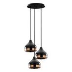 Industrial Furniture - Hanglamp - zwart/koperkleurig, nieuw, Huis en Inrichting, Lampen | Hanglampen, Nieuw, Ophalen of Verzenden