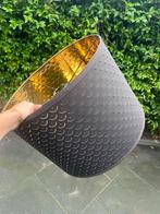 IKEA Nymö Lampenkap Zwart/Goud 44 cm ⌀, Huis en Inrichting, Lampen | Lampenkappen, Ophalen, 25 tot 50 cm, Zwart, Rond