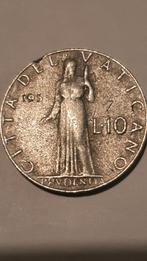 10 Lire munt  1951 Vaticaanstad, Postzegels en Munten, Munten | Europa | Niet-Euromunten, Ophalen of Verzenden, Losse munt, Overige landen