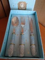 Pip Studio 18 delig bestek Floral blue Nieuw, Nieuw, Ophalen of Verzenden, Rvs of Chroom, Vaatwasserbestendig