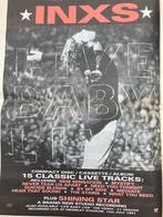Paginagrote A3 advertentie INXS Live Baby Live release, Ophalen of Verzenden