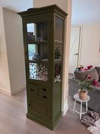 Gratis af te halen Groene vitrinekast met lades en deuren, Ophalen, Gebruikt, 50 tot 100 cm, Met lade(s)