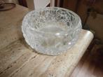 Glas met versiering glazen bakje schaal schaaltje asbak, Ophalen of Verzenden, Gebruikt, Asbak