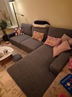 Grijze hoekbank in goede staat, Huis en Inrichting, Ophalen