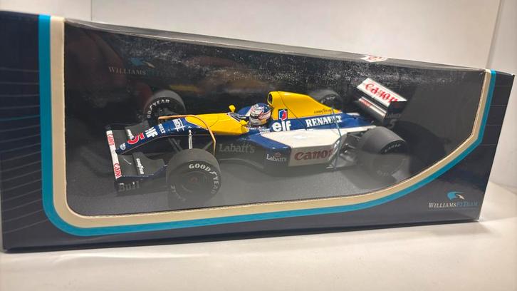 F1 Williams renault fw14 n.mansell 1991 minichamps 1.18, Hobby en Vrije tijd, Modelauto's | 1:18, Zo goed als nieuw, MiniChamps