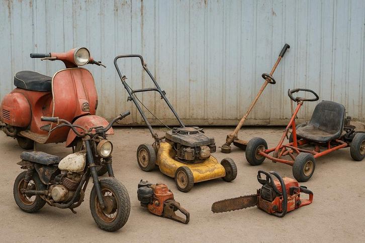 Gezocht! Alles met een benzinemotor, Tuin en Terras, Hand-tuingereedschap, Ophalen of Verzenden