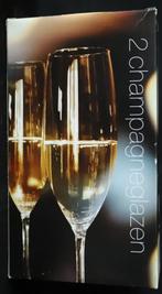 2 champagneglazen., Huis en Inrichting, Keuken | Servies, Glas of Glazen, Nieuw, Ophalen of Verzenden, Glas