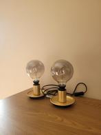 Ikea Baralund staande schemerlamp lamp goud industrieel, Ophalen of Verzenden, Zo goed als nieuw, 75 cm of meer