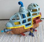 Jake en de nooitgedacht piraten duikboot Fisher Price Disney, Ophalen of Verzenden, Zo goed als nieuw, Speelset