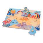 Houten dinosaurus puzzel, 2 tot 4 jaar, Nieuw, Ophalen of Verzenden, Van hout