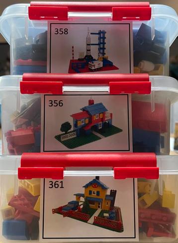 3 vintage Legosets, 361, 356 en 358 beschikbaar voor biedingen