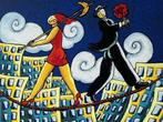Jacques Tange zeefdruk A very short romance, Ophalen