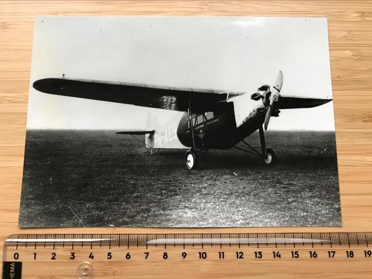 Koolhoven FK.40 PH-AES KLM Waalhaven Vliegtuig Luchtvaart, Verzamelen, Luchtvaart en Vliegtuigspotten, Zo goed als nieuw, Kaart, Foto of Prent