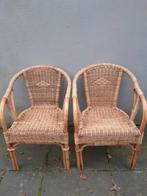 Stoeltjes, Huis en Inrichting, Stoelen, Ophalen, Zo goed als nieuw, Riet of Rotan, Twee