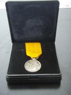 Miniatuur zilveren medaille trouwe dienst, Ophalen of Verzenden, Landmacht, Nederland, Lintje, Medaille of Wings