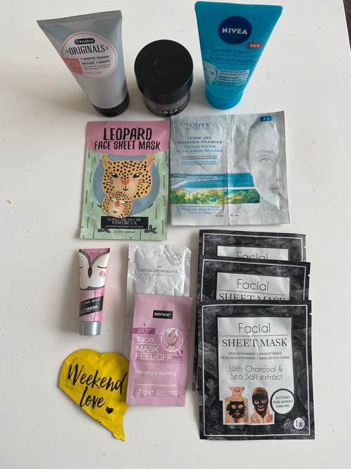 Gezichtsverzorging 12 stuks NIEUW maskers reiniging, Sieraden, Tassen en Uiterlijk, Uiterlijk | Cosmetica en Make-up, Nieuw, Gehele gezicht
