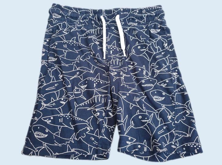 Blauwe korte broek met print maat 86 ~ LW3027, Kinderen en Baby's, Babykleding | Maat 86, Zo goed als nieuw, Jongetje, Broekje
