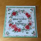 Kerstkaart groen-rood-wit 10, Ophalen of Verzenden, Nieuw, Overige thema's