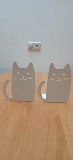 Boekensteunen poes wit, Ophalen of Verzenden