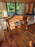 Antiek bureau ingelegd blad A. van Hees Heenvliet tafel, Ophalen