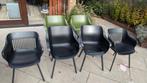 Hartmann Tuinstoelen - Kees Smit - 6 stuks, Ophalen, Zo goed als nieuw, Zwart, Vijf, Zes of meer stoelen