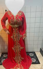 Te koop; Rode Takshita / Marokkaanse Jurk - Maat M t/m XL, Kleding | Dames, Jurken, Maat 46/48 (XL) of groter, Ophalen of Verzenden