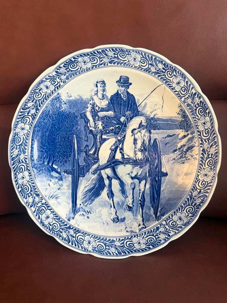 Delfts Blauw Wandbord Royal Delft - 40 cm, Antiek en Kunst, Antiek | Wandborden en Tegels, Ophalen