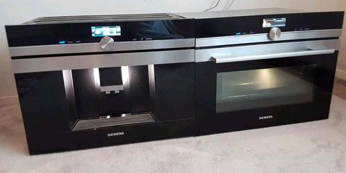 Luxe Siemens set: IQ700 combi oven/magnetron + koffiemachine, Witgoed en Apparatuur, Magnetrons, Zo goed als nieuw, Inbouw, Combimagnetron