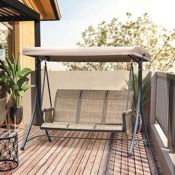 3-Zits Hollywoodschommel, Tuinschommel (NIEUW) beschikbaar voor biedingen