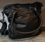 Sticks & Stones. Stoere leren schoudertas., Sieraden, Tassen en Uiterlijk, Ophalen of Verzenden, Grijs, Leer