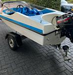 Speedbootje met 8 pk mercury 2 takt incl trailer, Ophalen, Gebruikt, Minder dan 70 pk, 3 tot 6 meter