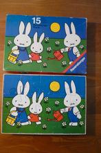 Oude Ravensburger puzzel ''NIJNTJE IN DE TUIN '' 15 stukjes, Ophalen of Verzenden, 10 tot 50 stukjes, Gebruikt, 2 tot 4 jaar