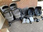 Bugaboo Donkey3 grey melange twin tweeling duo zgan compleet, Kinderen en Baby's, Tweelingen en Meerlingen, Ophalen, Zo goed als nieuw