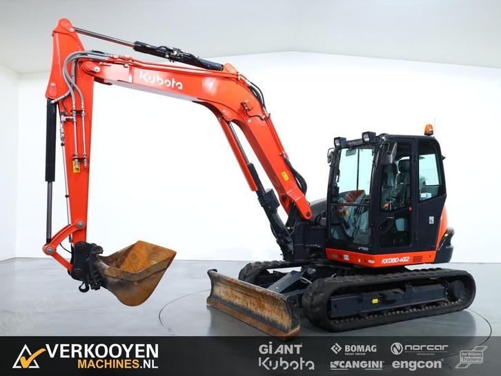 2022 Kubota KX080-4a2 Mono VK9685, Zakelijke goederen, Machines en Bouw | Kranen en Graafmachines, Graafmachine